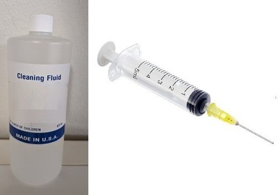 DYE SUBLIMATION CLEANING SOLUTION ROLAND MUTOH MIMAKI EPSON (1,000 ml) + SYRINGE