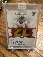 2019 Panini Flawless - Rookie Patch Autographs Drew Lock #RPA-DL Sapphire /20.