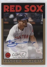 2021 Topps 1986 Topps Baseball Gold 25/25 Xander Bogaerts #86A-XB Auto 1c8l
