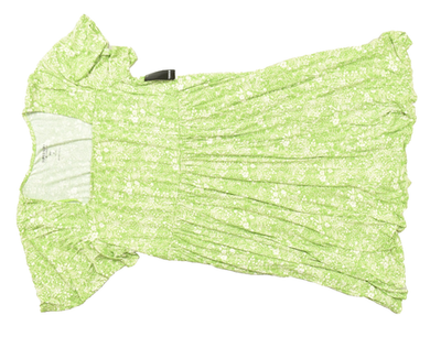 green emerald velvet dress Lizzy Ruffled Glitter Mesh Skater Dress main image 0