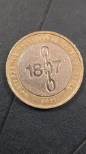 2 POUND COIN (1807) ABOLITION OF SLAVERY 2007 RARE MINT with 3 Errors