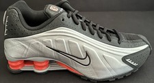 2025 Nike Shox R4 OG GS Youth Metallic Silver BlackPicante Red Sz 6.5 CW2626-005