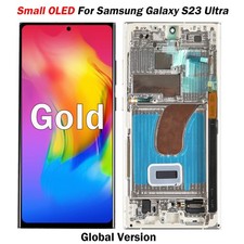 OLED For Samsung Galaxy S23 Ultra 5G S918B/E LCD Display Touch Screen Gold Frame