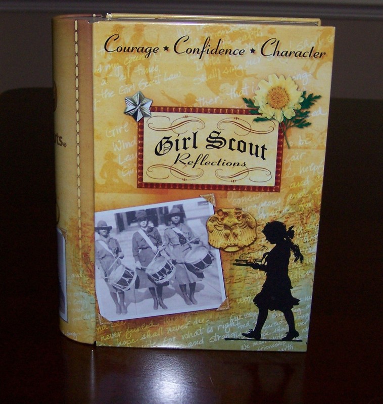 Girl Scout Reflections Keepsake Tin Shaped Like a Book
