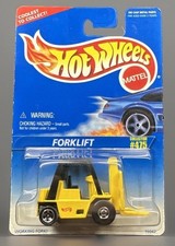 Hot Wheels Forklift Yellow Black Vintage 1995 Collector #475 1:64 Diecast Metal