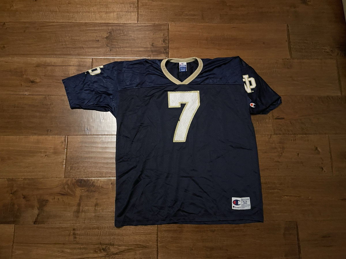 Vintage 90s Notre Dame Fighting Irish #7 Champion Football Jersey