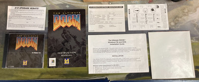 The Ultimate Doom (PC, 1995) Big Box, Windows 95 CD-Rom