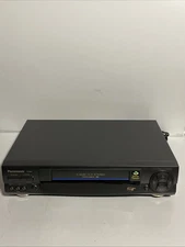 Panasonic BLUELINE PV-9660 -K VCR VHS Player Video Tape Cassette Works No Remote