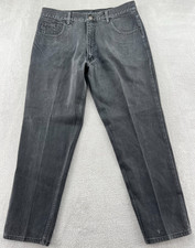 VTG Bugle Boy Company Jeans Mens Sz 34x30 Black USA Y2K Baggy Skater