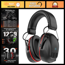 Bluetooth Hearing Protection Headphones, 120H Battery Life, 30dB Noise Reduction