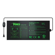 Seeding Heat Mat Plant Germination Pad Durable Warm Thermostat Adjustable Knob