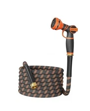  Garden Hose 1/2” Non-Expandable Lightweight Flexible Water Hoses Burst 25FT