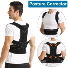 Adjustable Posture Corrector Low Back Support Shoulder Brace Belt Men & Women