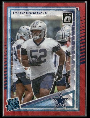 2025 Donruss #354 Tyler Booker Optic Rated Rookies Preview Red Power