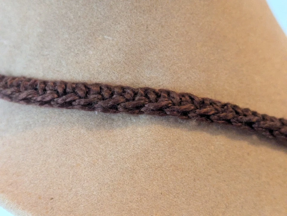 手工制作木制蝴蝶吊坠项链-钩针绳木珠 - 18 — 第 4/4 张图片