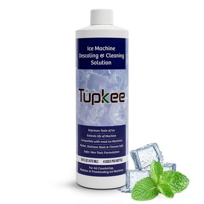 Tupkee Ice Machine Cleaner Nickel Safe - 16oz Ice Maker Cleaner, Universal