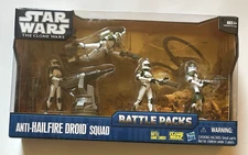 Star Wars The Clone Wars ANTI-HAILFIRE DROID SQUAD Hasbro 2010 Mint Sealed NEW