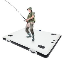 2 1.5m Dock Inflatable Fishing Boat Portable Inflatable Floating Platform 880lbs
