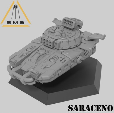 Saraceno hover (1 model) by Sir Mortimer Bombito, SMB. 6mm, 1/285 scale print