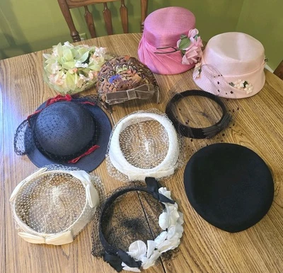 Feather Pink Vintage Hats for Women for sale | eBay display picture 2
