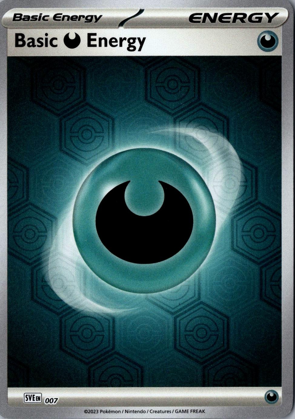 Basic Darkness Energy Reverse Holo 7 Common SV: Shrouded Fable LP Pokemon Card
