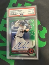 2022 Bowman Draft - Chrome Draft Pick Auto Chase Delauter Green Refractor /99 