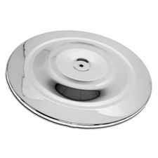 Chrome Steel 14 Inch Round Air Cleaner Top Lid With Wing Nut For Chevy Ford