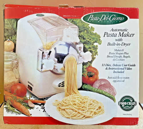 Vintage PastaDelGiorno Pasta Machine GlutenFree Pasta - Bagels - Bread EUC