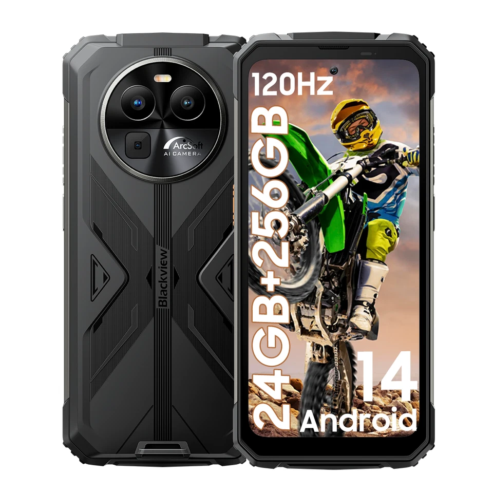 Blackview BV8100 Outdoor Handy 24GB+256GB 6,5" Android 14 Smartphone 8800mAh NFC - Bild 2 von 4