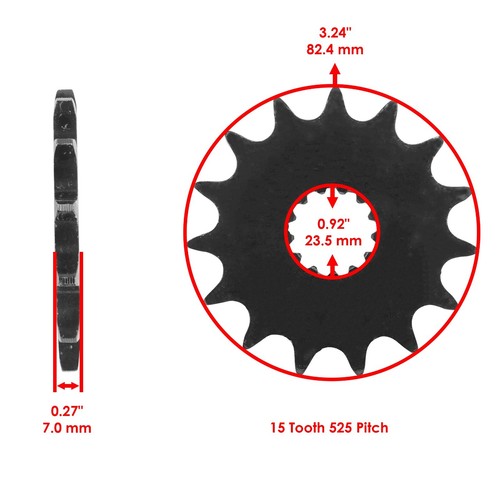 Green O-Ring Drive Chain & Sprocket Kit for Suzuki DL650 DL650A DL650Se 2004-16 - Picture 3 of 8