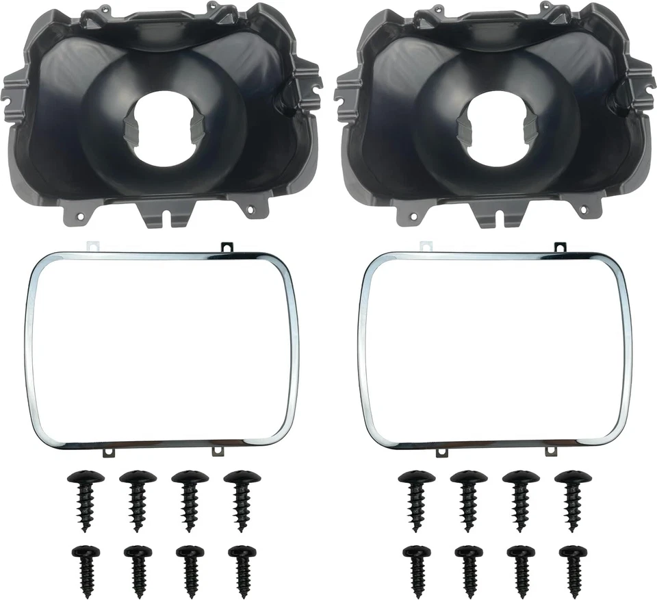 Kit de cubo de faros 2 piezas, montaje de faros 5X7 compatible con Chevy Express Foto 2 de 4