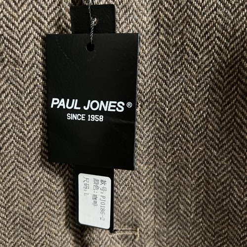Paul Jones Mens Dress Vest - L- Light Brown NWT - Picture 3 of 7