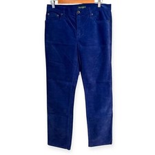 Women's Vintage Ralph Lauren Corduroy Blue Pants Size 10