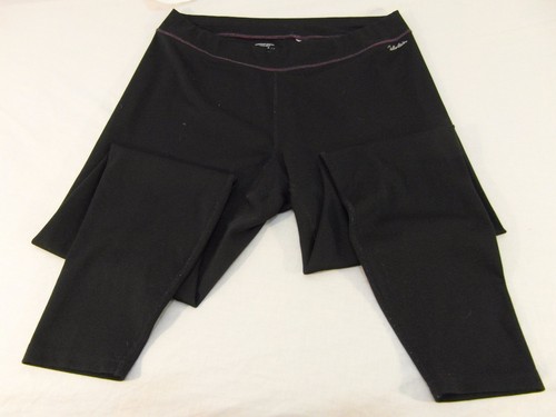 Adult Women's Cabela's Brand Yoga Track Black Purple Stitch Workout Pants 30877 - Picture 7 of 12