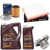 MotoröL Filter Set 5W-40 6 Liter + ÖLablassschraube FüR Opel Astra J GTC 1.7Cdti