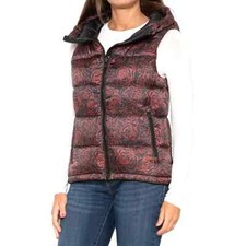 Nwt Head Rebels Hoodie Phase Floral Vest Down Insulated Size S / M Retail $270