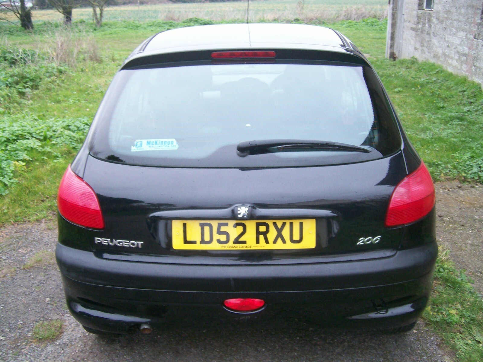 PEUGEOT 206 LOOK 1.1 2002 REG BLACK EXY 3 DR BREAKING SPARES BONNET ...