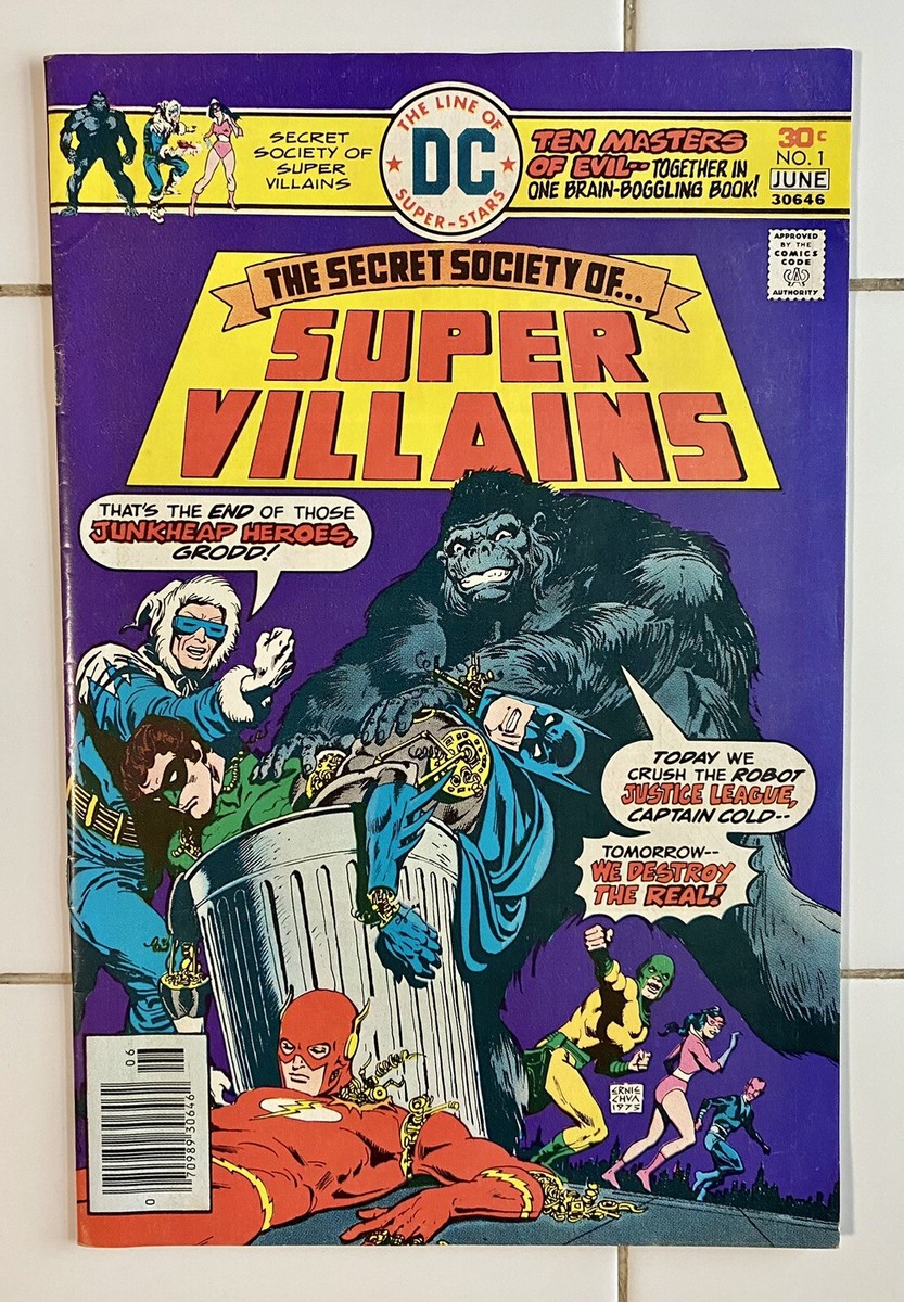 SUPER VILLAINS The Secret Society Of…#1 1976 DC Comics