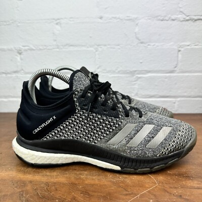 Adidas Crazyflight X2 CP8900 Gray Running Shoes Sneakers Size 7 Mens