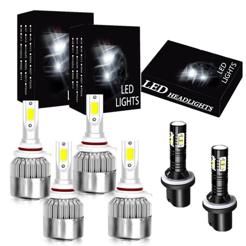 For Suburban 2000-2006 Tahoe 2001-2006 Combo 6x LED Headlight High Low