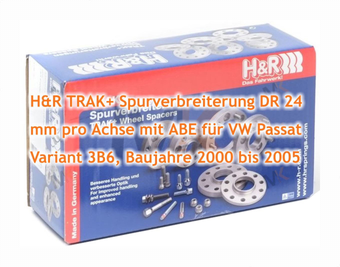 H&R Spurverbreiterungen 2x20mm Für VW - Sportliche Optik & Besseres Handling
