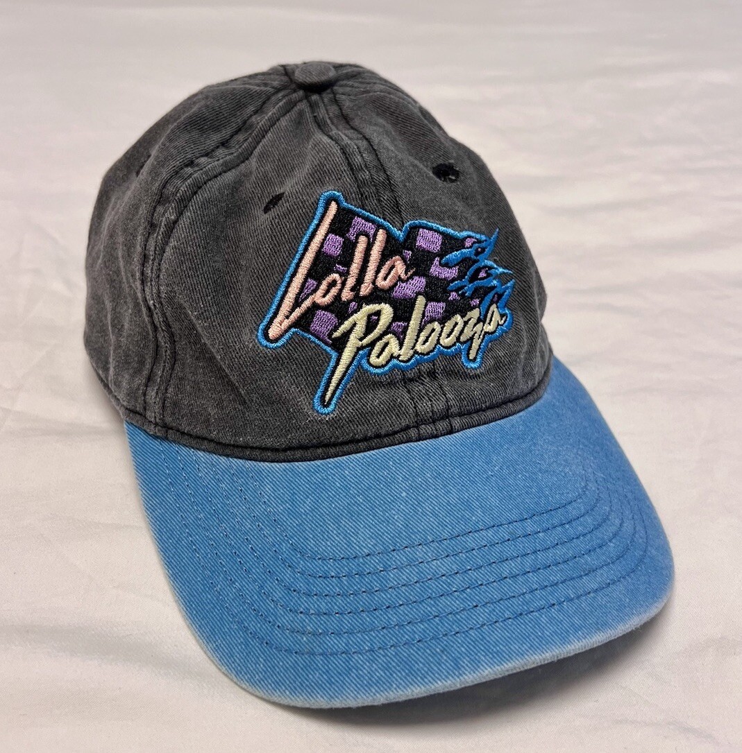 Lollapalooza 2-Tone Washed Twill SnapBack Cap Retro Embroidered 