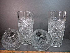 WEXFORD Anchor Hocking Pressed Glass SET 4 VI...