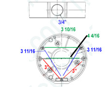 3-inch Fixed Dome Junction Box Security Camera Mounts UN-TRJB03CIN uniview