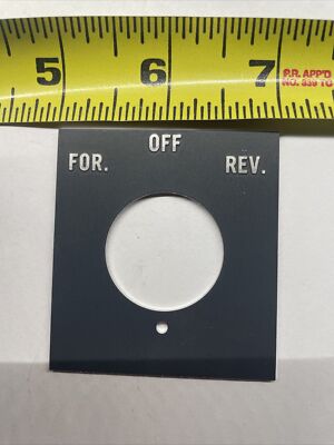 NEW ALLEN BRADLEY 800H-Y7 Legend Label plate Forward - Off - Reverse