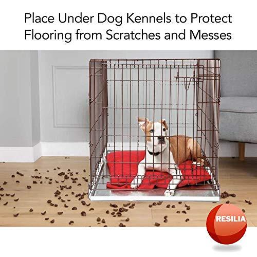Under Dog Crate and Kennel Mat to Protect Floors, WaterResistant Pad