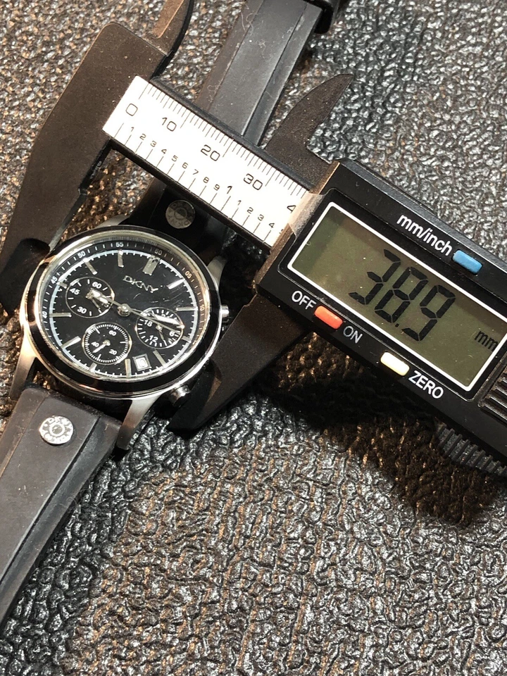 Reloj cronógrafo para mujer DKNY esfera negra WR50M acero inoxidable NY8171 39 mm Foto 4 de 4