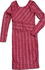 Women's JENNIFER LOPEZ Red Polyester/Spandex Blend Dress Size S
