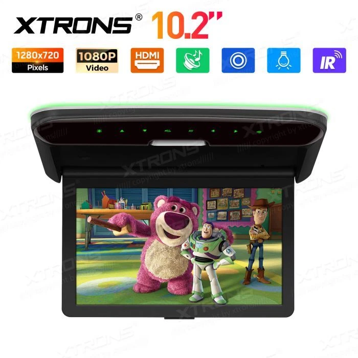 XTRONS Klappbares HD Display für Auto DVD Deckenmonitor 10,2" HDMI USB/SD IR---- - Bild 4 von 4