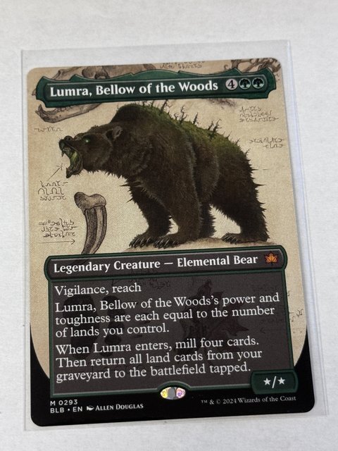Lumra, Bellow of the Woods Borderless 0293 Bloomburrow #293